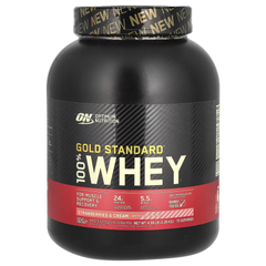 Протеин сывороточный Optimum Nutrition 100% Whey Gold Standard 2,3 кг strawberry & cream