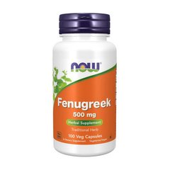 Органический пажитник (Trigonella foenum-graecum) (семена) Now Foods Fenugreek 500 mg (100 veg caps)