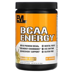 Бцаа енерджі EVLution Nutrition, BCAA ENERGY, апельсиновий сік, 252 г (8,89 унції)