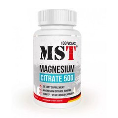 Цитрат магния MST Magnesium Citrate 500 (100 veg caps)