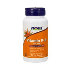 Вітамін К2 (менахінон-4) Now Foods Vitamin K-2 100 mcg (100 veg caps)