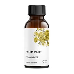 Витамин Д3 + Витамин К2 Торн Ресерч / Thorne Research Vitamin D/K2 (30 ml)
