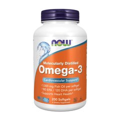 Омега-3 риб'ячий жир Нау Фудс / Now Foods Omega-3 200 капсул