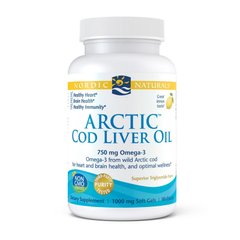Масло печени трески Омега-3 Nordic Naturals Arctic Cod Liver Oil 750 mg omega-3 Жирные кислоты (90 soft gels)