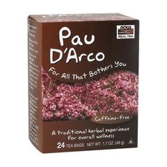 По Д'арко Кора муравьиного дерева Now Foods Pau D'Arco (24 tea bags)