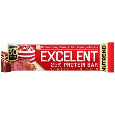 Протеїновий батончик Nutrend Excelent Protein Bar 85 g strawberry cake