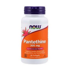 Пантетин (Прекурсор коэнзима А) Нау Фудс / Now Foods Pantethine 300 mg (60 softgels)