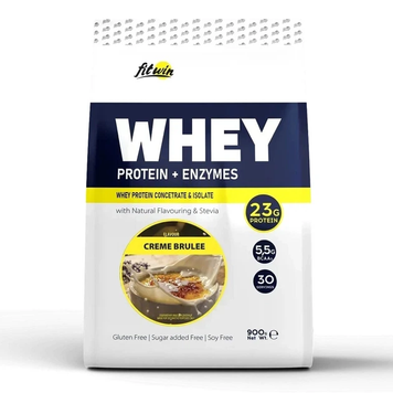Протеин FitWin Whey Protein + Enzymes (900 g) creme brulle