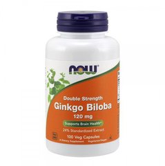 Экстракт гинкго билоба (листья) Now Foods Ginkgo Biloba 120 mg (100 caps)