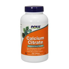 Цитрат кальция для поддержки костной структуры Now Foods Calcium Citrate (250 tabs)