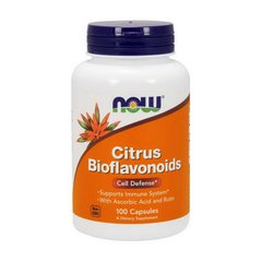 Цитрусовые биофлавоноиды с Витамином Ц и рутином Now Foods Citrus Bioflavonoids (100 caps)
