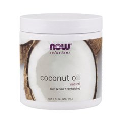 Натуральное кокосовое масло крем Now Foods Coconut oil (207 ml)