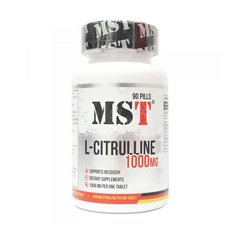 Аминокислота Л Цитруллин малат МСТ / MST L-Citrulline 1000 90 pills / таблеток