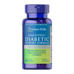 Diabetic high potency support formula (60 caplets) Puritan's Pride