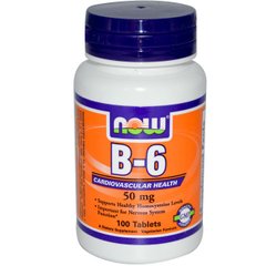 B-6 50 mg (100 tab) NOW