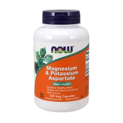 Magnesium & Potassium Aspartate (120 veg caps) NOW