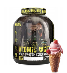 Протеїн сироватковий концентрат Nuclear Nutrition Atomic Whey Protein Concentrate 2 kg Полуничне морозиво