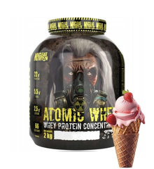 Протеин сывороточный концентрат Nuclear Nutrition Atomic Whey Protein Concentrate 2 kg Клубничное мороженое