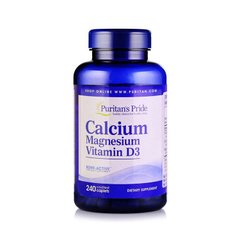 Calcium Magnesium Vitamin D3 (240 caplets) Puritan's Pride