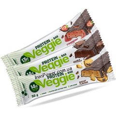 Протеиновый батончик OLIMP Veggie (для веганов) protein bar 50 г клубника