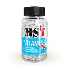 Витамины и минералы комплекс для мужчин MST Vitamin for MAN мужские 90 caps / капсул