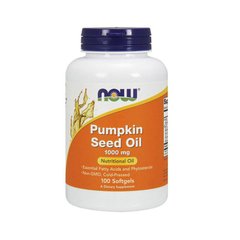 Масло семян тыквы Now Foods Pumpkin Seed Oil 1000 mg (100 softgels)