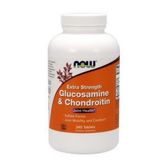 Комплекс глюкозамин и хондроитин Нау Фудс / Now Foods Extra Strength Glucosamine & Chondroitin (240 tab)
