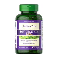 Соєвий лецитин 1200 мг Пуританс Прайд / Puritan's Pride Soy Lecithin 1200 mg (100 softgels)