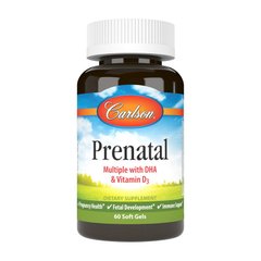 Мультивитамины для беременных Carlson Labs Prenatal Multiple with DHA & Vitamin D3 (60 sgels)
