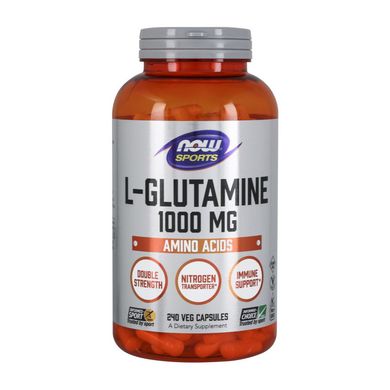 Аминокислота Л-глютамин Now Foods L-Glutamine 1000 mg (240 veg caps)