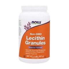 Гранулы соевого лецитина без ГМО Now Foods Lecithin Granules Non-GMO (907 g)