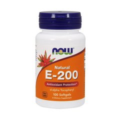 Вітамін Е-200 Now Foods E-200 (100 softgels)