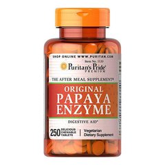 Papaya Enzyme original (250 chewable tab) Puritan's Pride