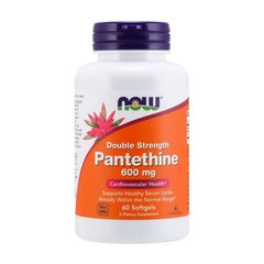 Пантетин подвійної сили Нау Фудс / Now Foods Pantethine 600 mg double strength (60 softgels)
