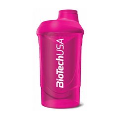 Шейкер для спортивного харчування BioTech USA Shaker Wave 600 мл рожевий