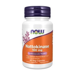 Наттокиназа (2000 FU) (фермент из экстракта натто) Нау Фудс / Now Foods Nattokinase 100 mg (60 veg caps)