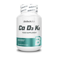 Вітаміни і мінерали BioTech Ca D3 K2 (90 caps)