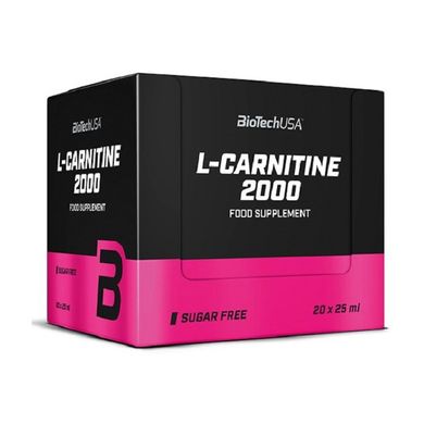 Жиросжигатель L-карнитин жидкий BioTech L-Carnitine Ampule 2000 (20 x 25 ml)
