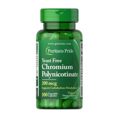 Хром пиколинат Puritan's Pride Chromium Polynicotinate 200 mcg Yeast Free (100 veg caps)