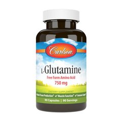 Л-Глютамин Carlson Labs L-Glutamine 750 mg (90 caps)