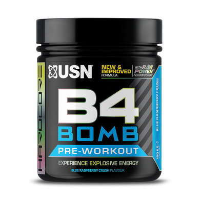 Передтренувальний комплекс USN B4 Bomb 180 g blue raspberry