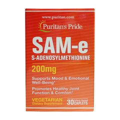 С-аденозилметионин Пуританс Прайд / Puritan's Pride SAM-e 200 mg (30 caplets)