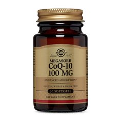 Коэнзим Q10 Solgar CoQ10 100 mg (30 softgels)