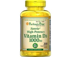 Vitamin D3 1000 IU (200 softgels) Puritan's Pride