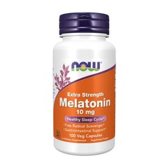 Мелатонін 10 мг Now Foods Melatonin 10 mg extra strength (100 veg caps)