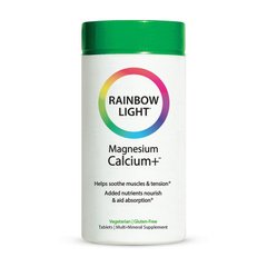 Мульти-минеральный комплекс магния, кальция и витамина Д3 Rainbow Light Magnesium Calcium + (180 tab)