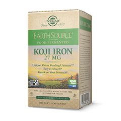 Железо (из ферментированного коджи сульфат железа, Ultimine) 27 мг Solgar Koji Iron 27 mg (30 veg caps)