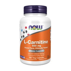 Жиросжигатель Л-карнитин Нау Фудс / Now Foods L-Carnitine 500 mg purest form (180 veg caps)