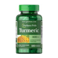 Екстракт кореня куркуми Пуританс Прайд / Puritan's Pride Turmeric 800 mg (100 caps)