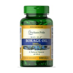 Масло огуречника Пуританс Прайд / Puritan's Pride Max CLA Borage Oil 1000 mg (100 softgels)